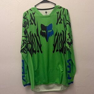Fox Racing Green and Black Men's Jersey
